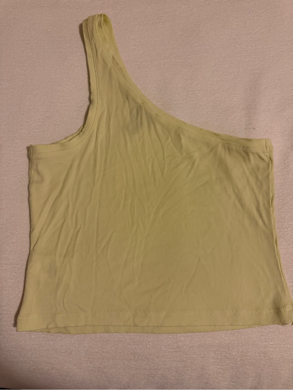 Express One-Shoulder Ribbed Tank Top